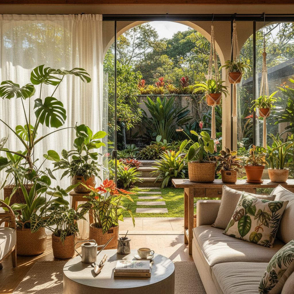 Cuidados com plantas de interior em vasos de cerâmica