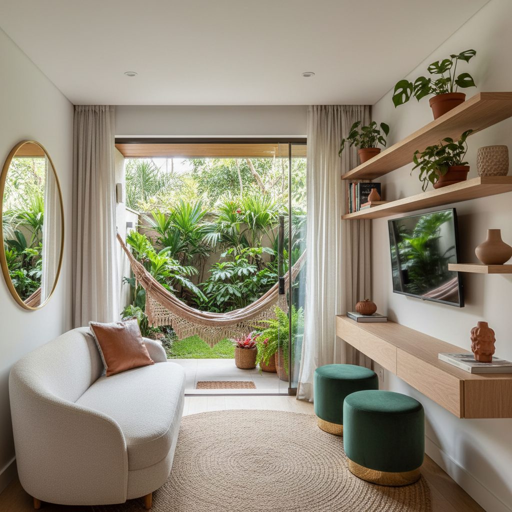 Como decorar sala pequena: layout, móveis e truques visuais — Casa & Jardim