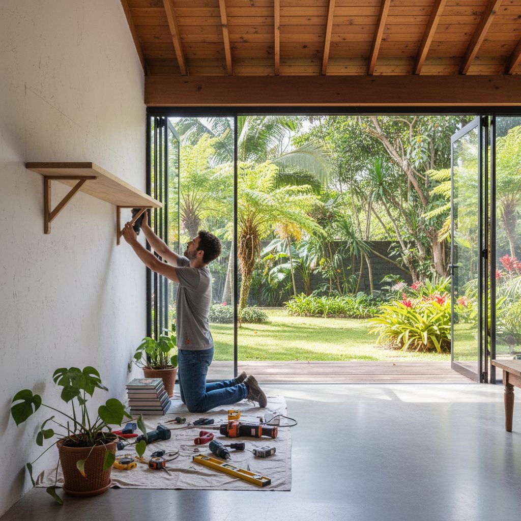Como instalar prateleira na parede com segurança — Casa & Jardim