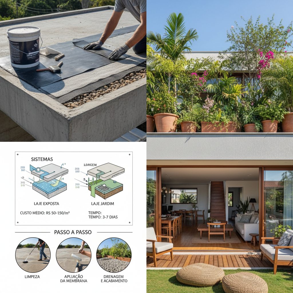 Impermeabilização de laje: sistemas, custo e passo a passo — Casa & Jardim
