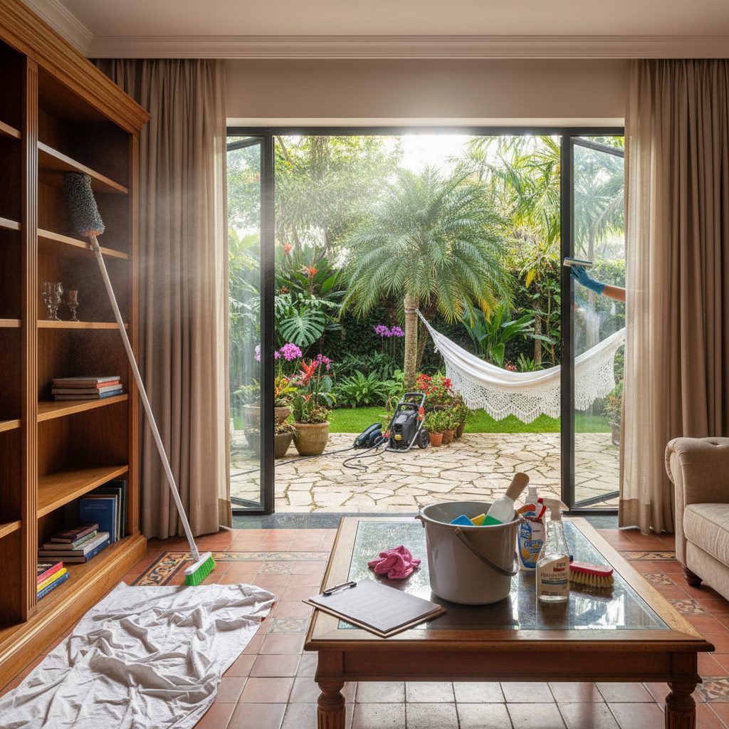 Limpeza pesada da casa: checklist completo por cômodo — Casa & Jardim