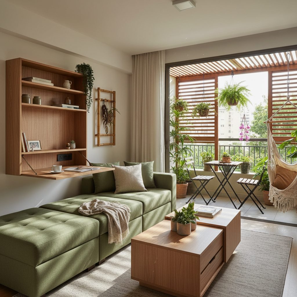 Móveis multifuncionais para apartamento pequeno: o que vale a pena — Casa & Jardim