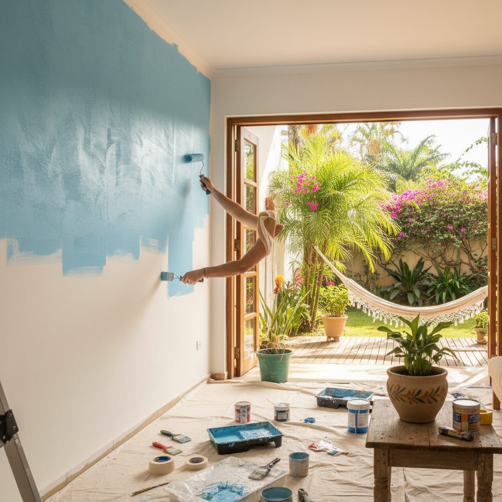 Pintura de parede passo a passo: acabamento profissional em casa — Casa & Jardim